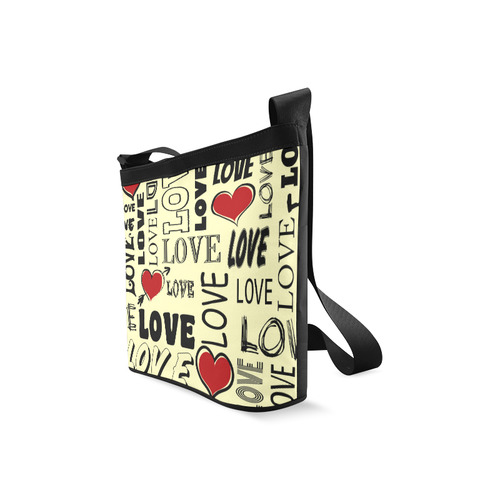 Love text design Crossbody Bags (Model 1613)