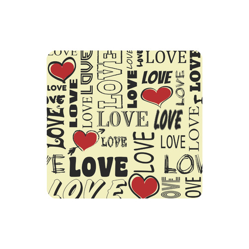 Love text design Women's Clutch Wallet (Model 1637)