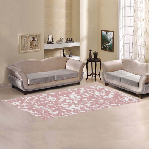 Bridal Rose Pixels Area Rug 9'6''x3'3''