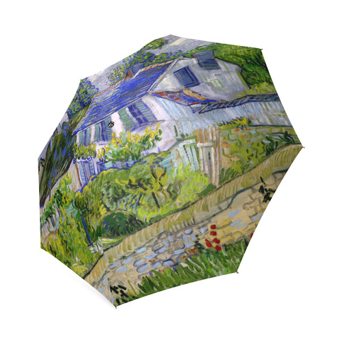 Van Gogh Houses in Auvers Foldable Umbrella (Model U01)