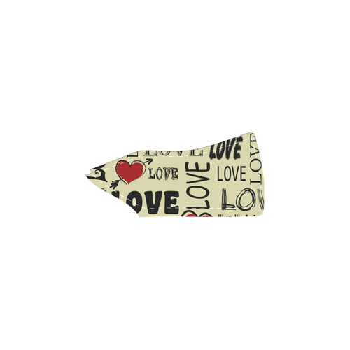 Love text design Women's Unusual Slip-on Canvas Shoes (Model 019)