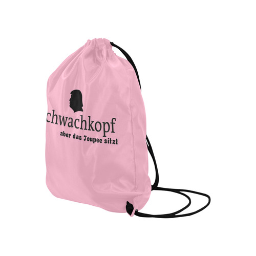 Schwachkopf / Trump by Popart Lover Large Drawstring Bag Model 1604 (Twin Sides)  16.5"(W) * 19.3"(H)