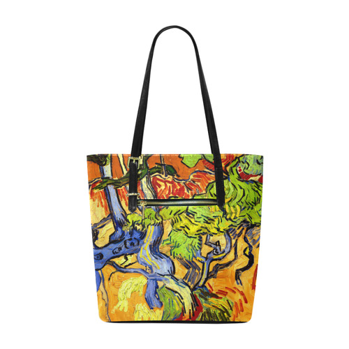 Van Gogh Tree Roots Undergrowth Euramerican Tote Bag/Small (Model 1655)