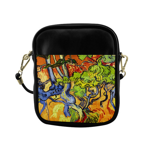 Van Gogh Tree Roots Undergrowth Sling Bag (Model 1627)