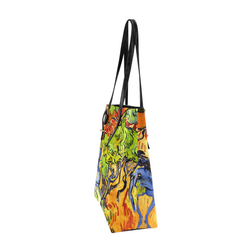 Van Gogh Tree Roots Undergrowth Euramerican Tote Bag/Small (Model 1655)