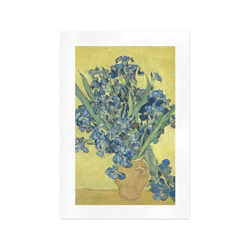 Van Gogh Irises Yellow Background Art Print 13‘’x19‘’