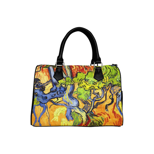 Van Gogh Tree Roots Undergrowth Boston Handbag (Model 1621)