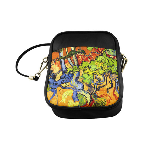 Van Gogh Tree Roots Undergrowth Sling Bag (Model 1627)