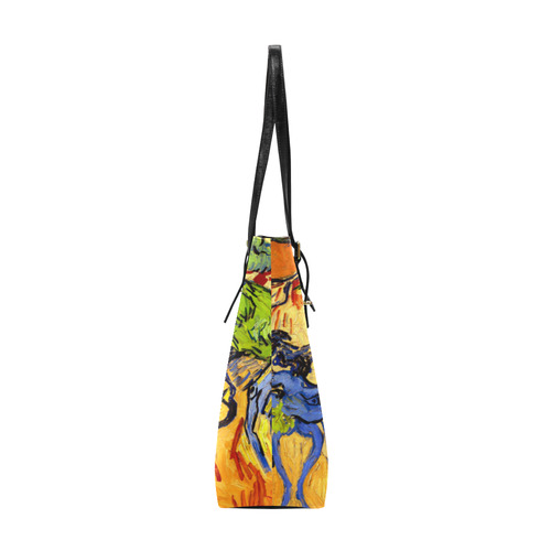 Van Gogh Tree Roots Undergrowth Euramerican Tote Bag/Small (Model 1655)