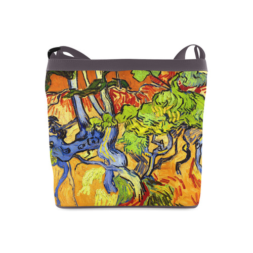 Van Gogh Tree Roots Undergrowth Crossbody Bags (Model 1613)