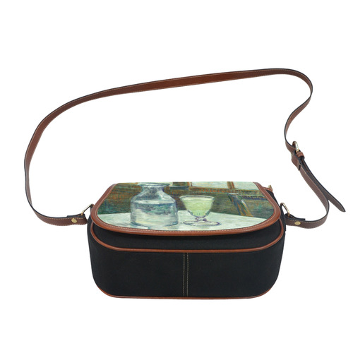 Van Gogh Cafe Table with Absinthe Saddle Bag/Small (Model 1649)(Flap Customization)