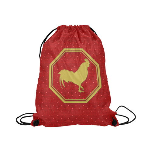 2017 year of the rooster Large Drawstring Bag Model 1604 (Twin Sides)  16.5"(W) * 19.3"(H)