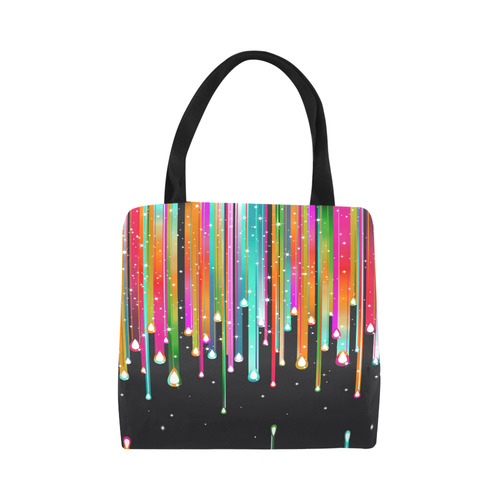 Stars & Stripes Shower multicolored Canvas Tote Bag (Model 1657)