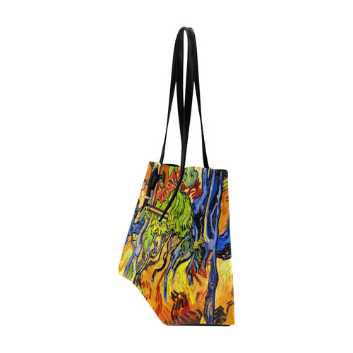 Van Gogh Tree Roots Undergrowth Euramerican Tote Bag/Large (Model 1656)