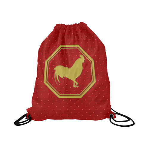 2017 year of the rooster Large Drawstring Bag Model 1604 (Twin Sides)  16.5"(W) * 19.3"(H)