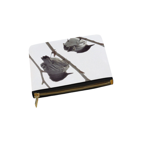 Winter Birds Carry-All Pouch 6''x5''