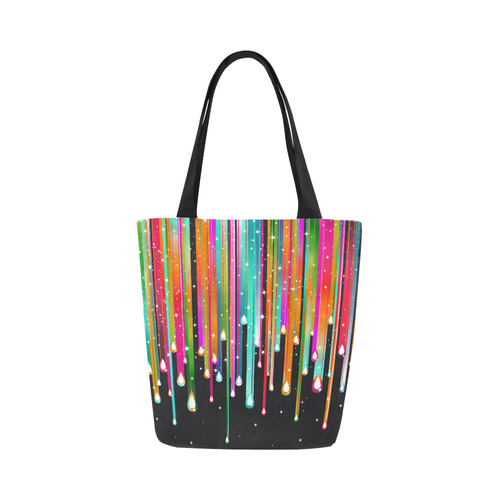 Stars & Stripes Shower multicolored Canvas Tote Bag (Model 1657)