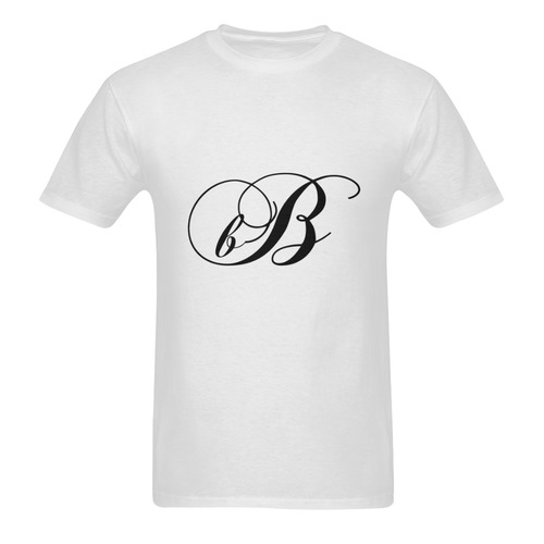Alphabet B - Jera Nour Men's T-Shirt in USA Size (Two Sides Printing)