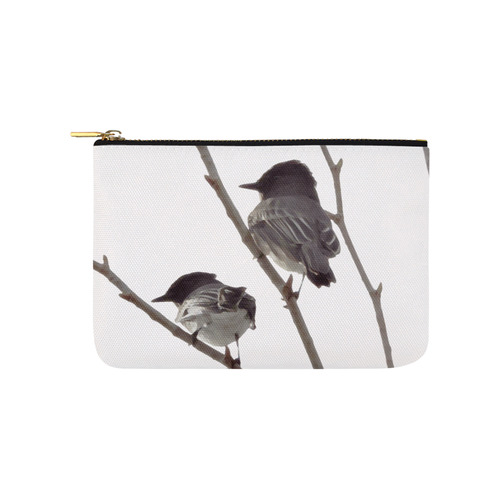 Winter Birds Carry-All Pouch 9.5''x6''