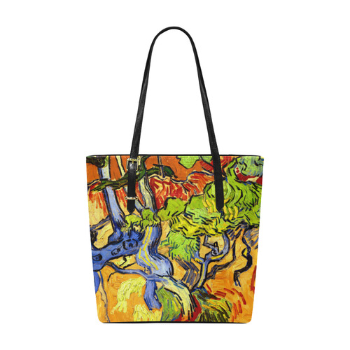 Van Gogh Tree Roots Undergrowth Euramerican Tote Bag/Small (Model 1655)