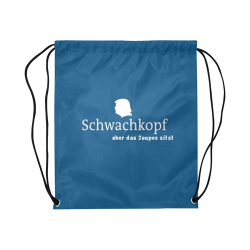 Schwachkopf / Trump by Popart Lover Large Drawstring Bag Model 1604 (Twin Sides)  16.5"(W) * 19.3"(H)
