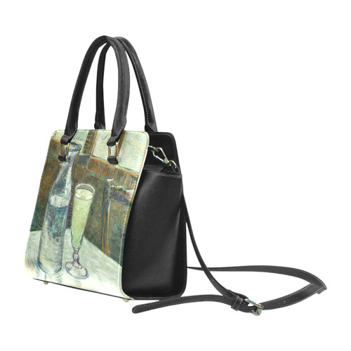 Van Gogh Cafe Table with Absinthe Detail Rivet Shoulder Handbag (Model 1645)