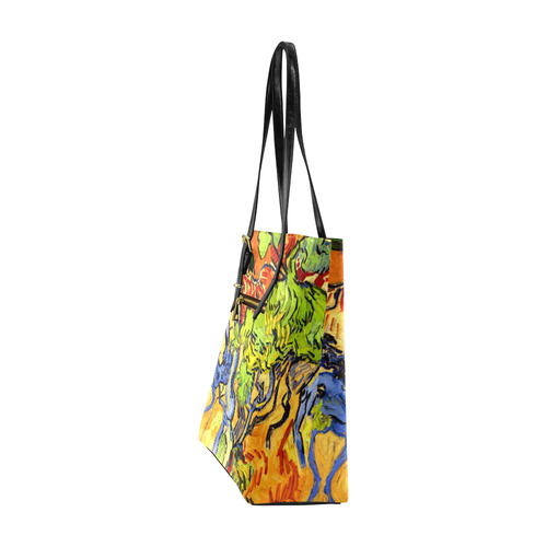 Van Gogh Tree Roots Undergrowth Euramerican Tote Bag/Small (Model 1655)