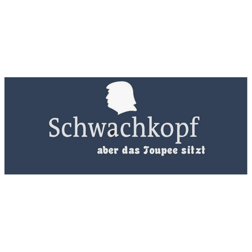 Schwachkopf / Trump by Popart Lover White Mug(11OZ)