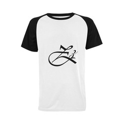 Alphabet Z - Jera Nour Men's Raglan T-shirt Big Size (USA Size) (Model T11)