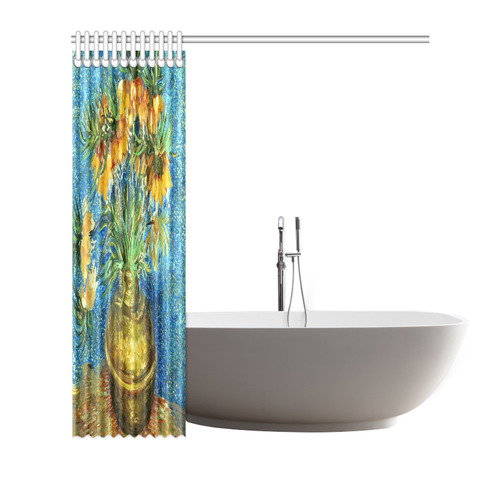 Van Gogh Fritillaries in Copper Vase Shower Curtain 66"x72"