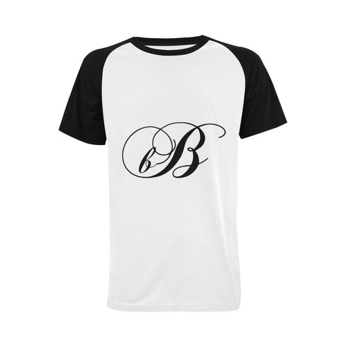 Alphabet B - Jera Nour Men's Raglan T-shirt (USA Size) (Model T11)