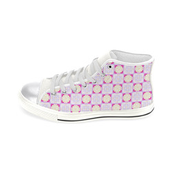 sweet little pattern F by FeelGood Women's Classic High Top Canvas Shoes (Model 017)