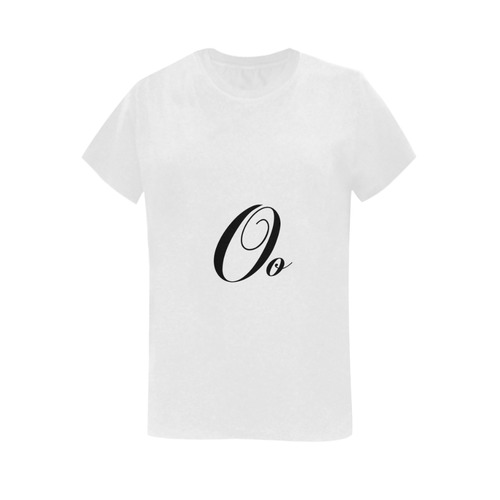 Alphabet O - Jera Nour Women's T-Shirt in USA Size (Two Sides Printing)