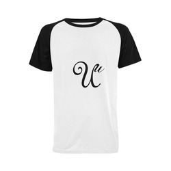 Alphabet U - Jera Nour Men's Raglan T-shirt Big Size (USA Size) (Model T11)