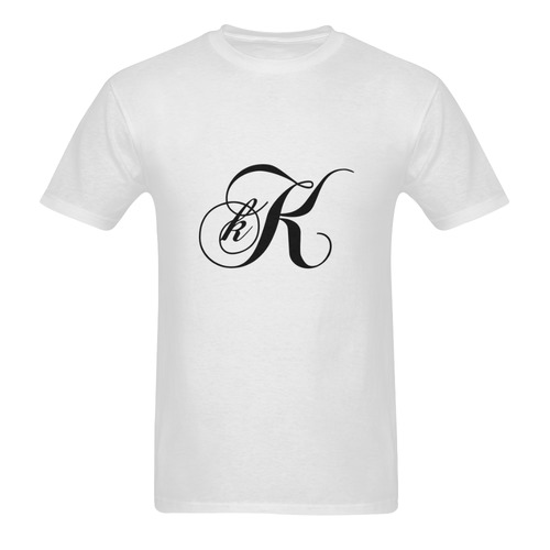 Alphabet K - Jera Nour Men's T-Shirt in USA Size (Two Sides Printing)