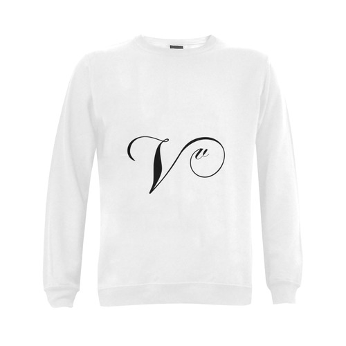 Alphabet V - Jera Nour Gildan Crewneck Sweatshirt(NEW) (Model H01)