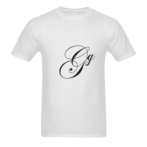 Alphabet G - Jera Nour Men's T-Shirt in USA Size (Two Sides Printing)