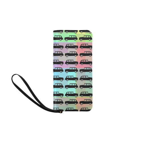 London Taxi Cab Pattern Women's Clutch Purse (Model 1637)