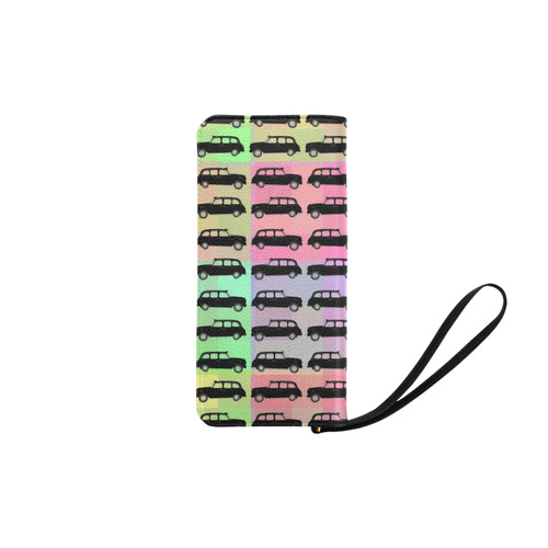 London Taxi Cab Pattern Women's Clutch Purse (Model 1637)