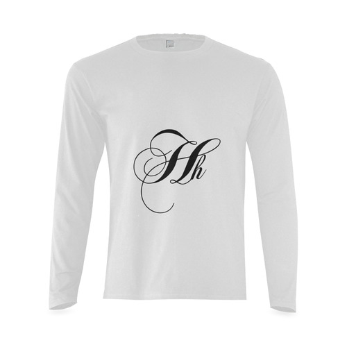 Alphabet H - Jera Nour Sunny Men's T-shirt (long-sleeve) (Model T08)