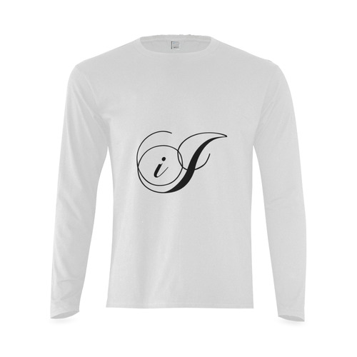 Alphabet I - Jera Nour Sunny Men's T-shirt (long-sleeve) (Model T08)