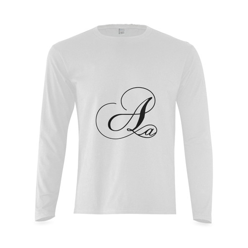 Alphabet A - Jera Nour Sunny Men's T-shirt (long-sleeve) (Model T08)