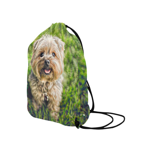 Photography - PRETTY LITTLE DOG Large Drawstring Bag Model 1604 (Twin Sides)  16.5"(W) * 19.3"(H)