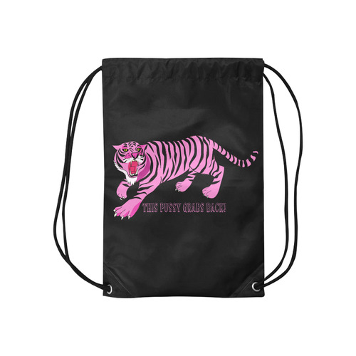 This Pussy Grabs Back! Small Drawstring Bag Model 1604 (Twin Sides) 11"(W) * 17.7"(H)