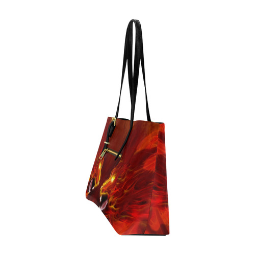 Fire Head Lions in Love ;-) Euramerican Tote Bag/Large (Model 1656)