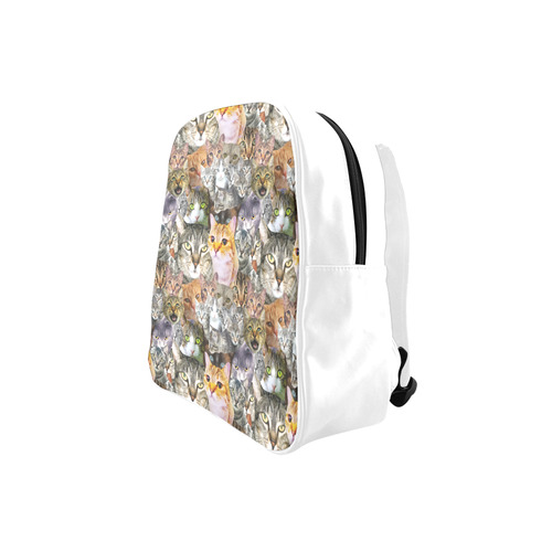 Cat pattern School Backpack (Model 1601)(Small)