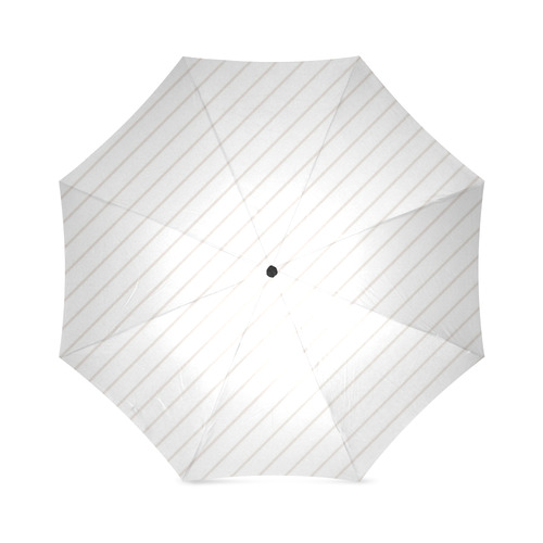 Bridal Blush Diagonal Stripe Foldable Umbrella (Model U01)