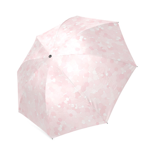 Blushing Bride Polka Dot Bubbles Foldable Umbrella (Model U01)