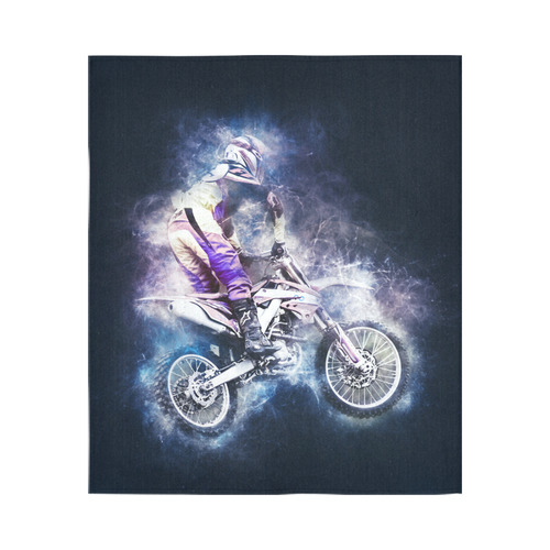 Motocross Motorcycle Motorbike Cotton Linen Wall Tapestry 51"x 60"