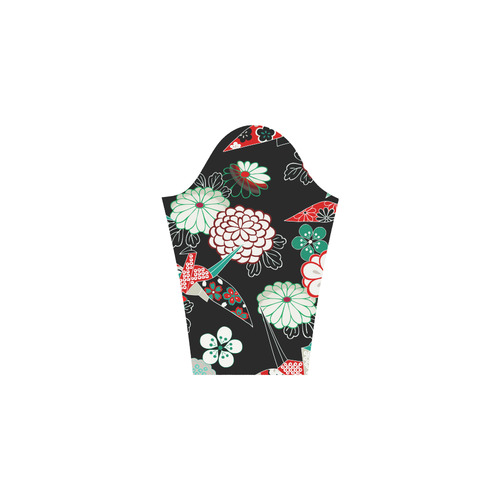 Japanese Origami Floral Kimono Pattern Bateau A-Line Skirt (D21)